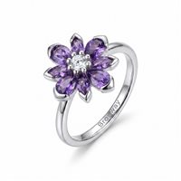 Anillo Brosway Mujer FANCY - MAGIC PURPLE in Plata FMP141